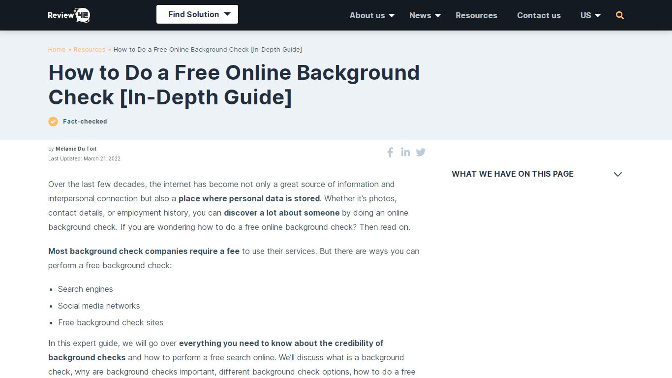 How to Do a Free Online Background Check [In-Depth Guide] - Review42
